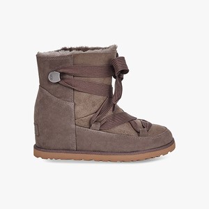 Ugg Classic Femme Lace-up Women Classic Boots Brown (6789DNJYA)